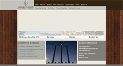 Desktop Screenshot of mcgregor-caverhillcpa.com